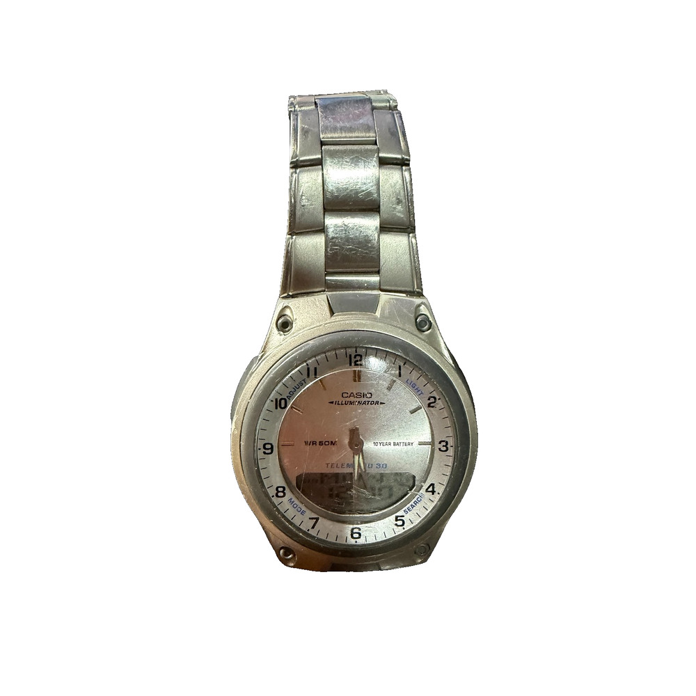 Casio Illuminator Telememo 30 AQ-150W Ana-Digi Men's Watch